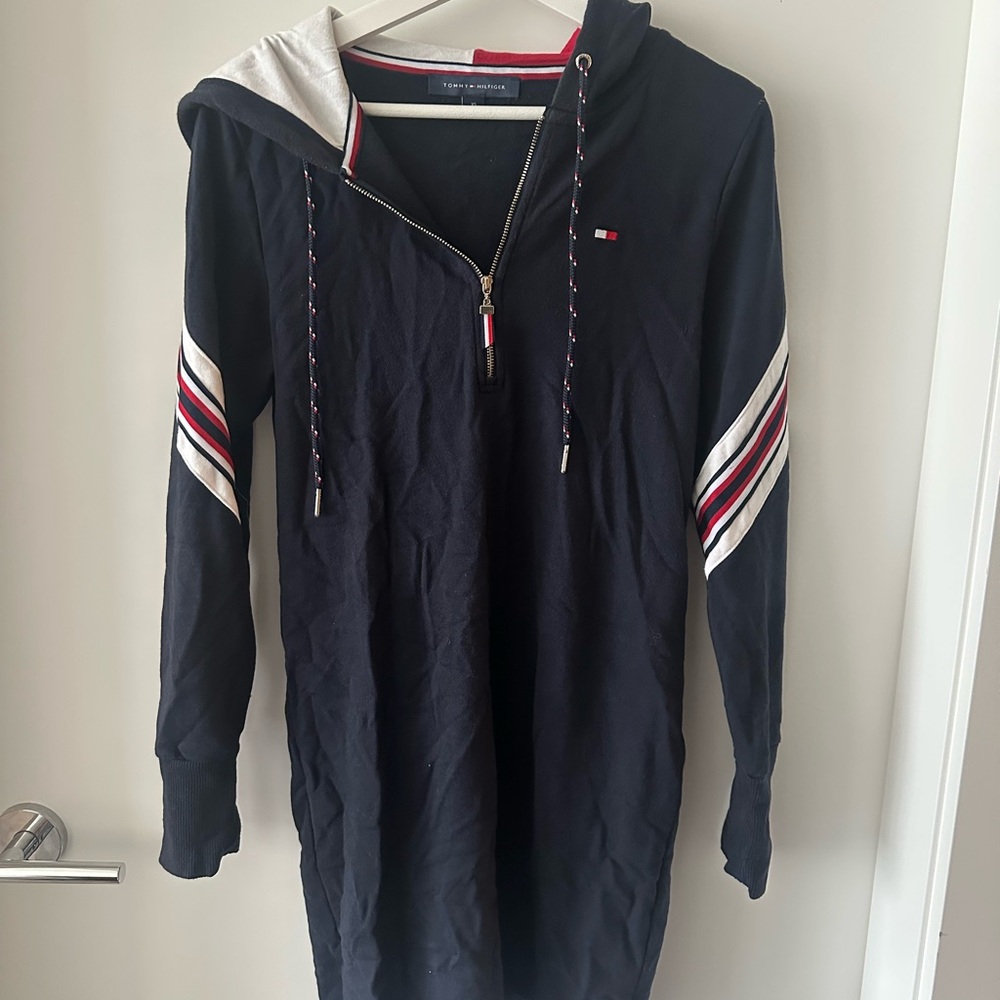 Tommy Hilfiger Navy Hooded Dress